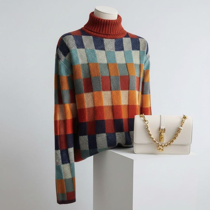 Drune | KARIERTER MERINOWOL-PULLOVER