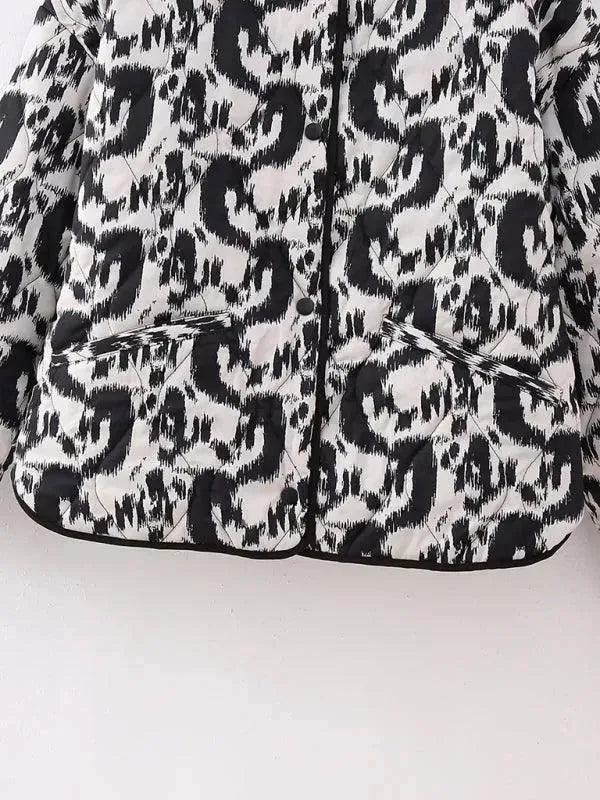 Drune | Gedruckter Damen Steppmantel
