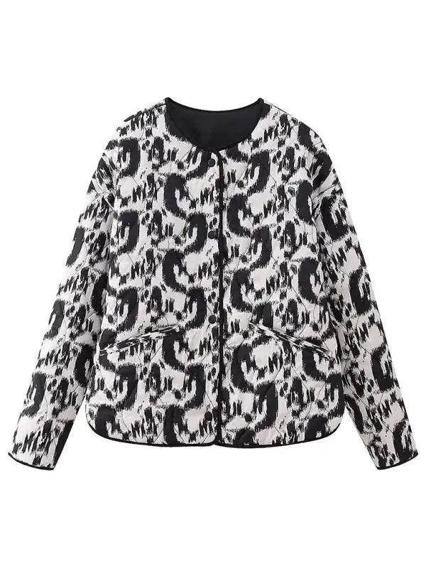 Drune | Gedruckter Damen Steppmantel