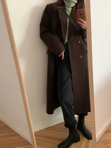 Drune | Vintage lange Jack mit Reverskragen