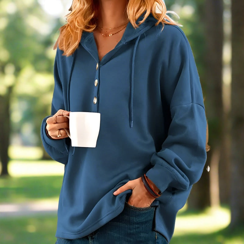 Drune | Stylischer Luftiger Damen Kapuzenpullover in Übergröße