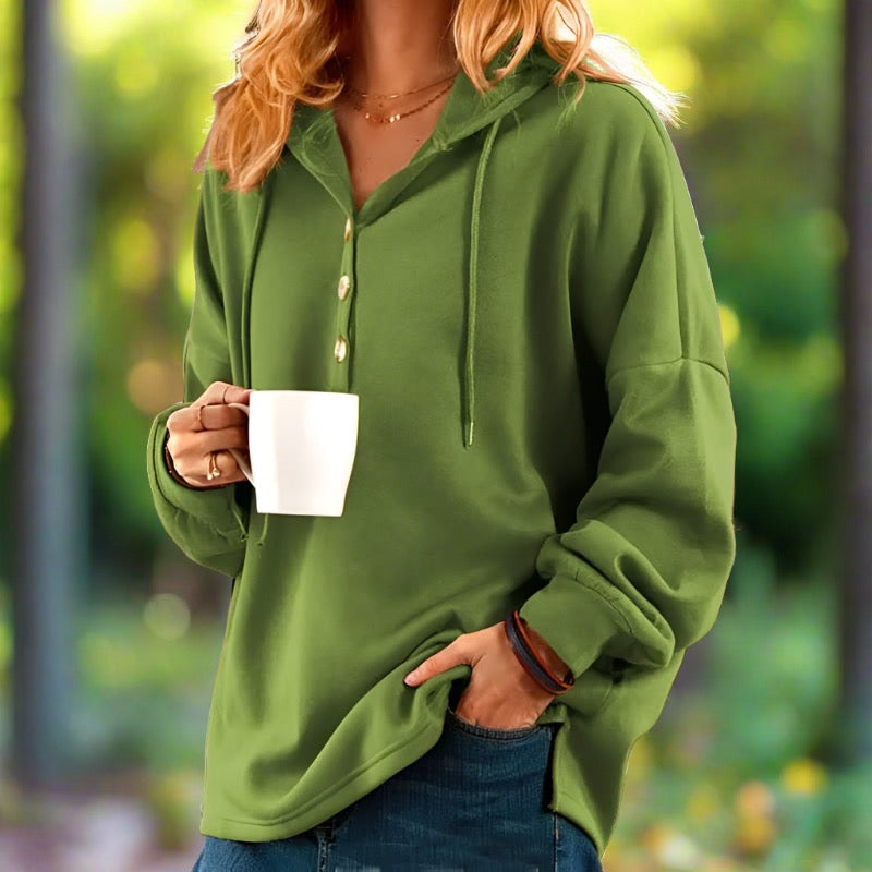 Drune | Stylischer Luftiger Damen Kapuzenpullover in Übergröße