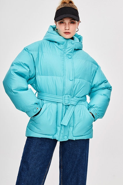 Drune | Damen-Steppjacke mit Gürtel "Street Chic"