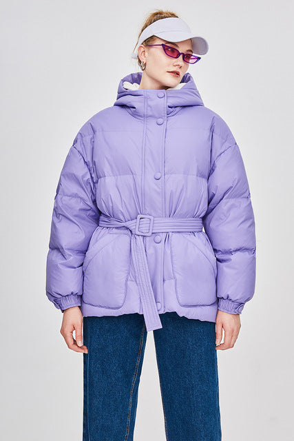 Drune | Damen-Steppjacke mit Gürtel "Street Chic"