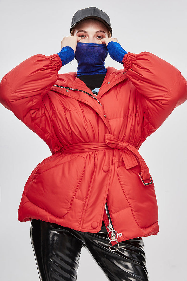Drune | Damen-Steppjacke mit Gürtel "Street Chic"