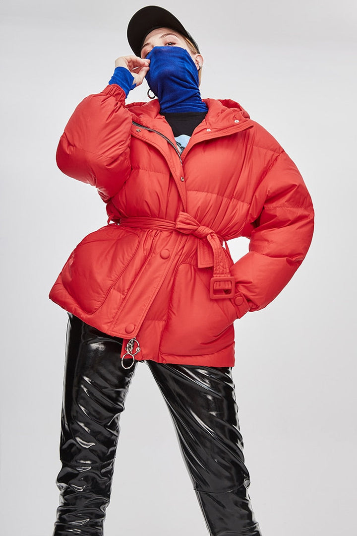Drune | Damen-Steppjacke mit Gürtel "Street Chic"