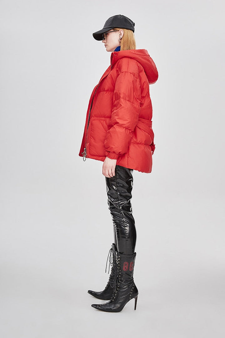 Drune | Damen-Steppjacke mit Gürtel "Street Chic"