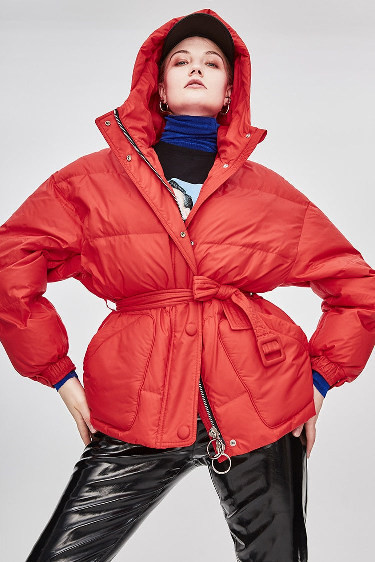 Drune | Damen-Steppjacke mit Gürtel "Street Chic"