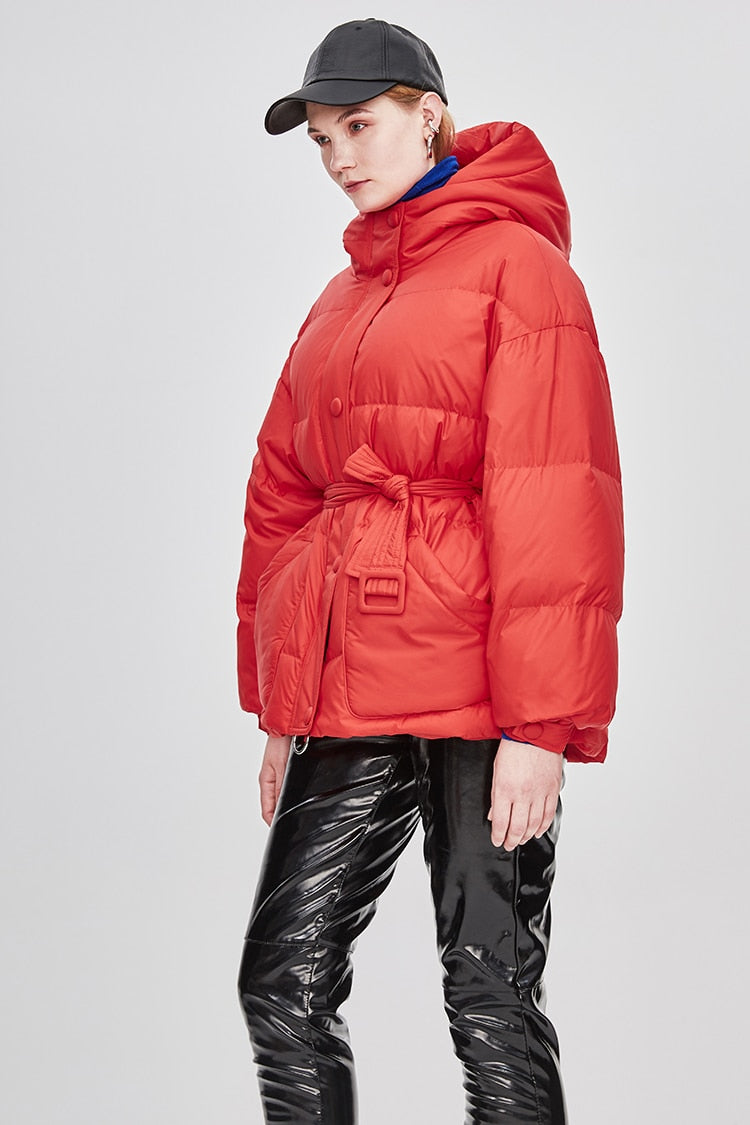 Drune | Damen-Steppjacke mit Gürtel "Street Chic"