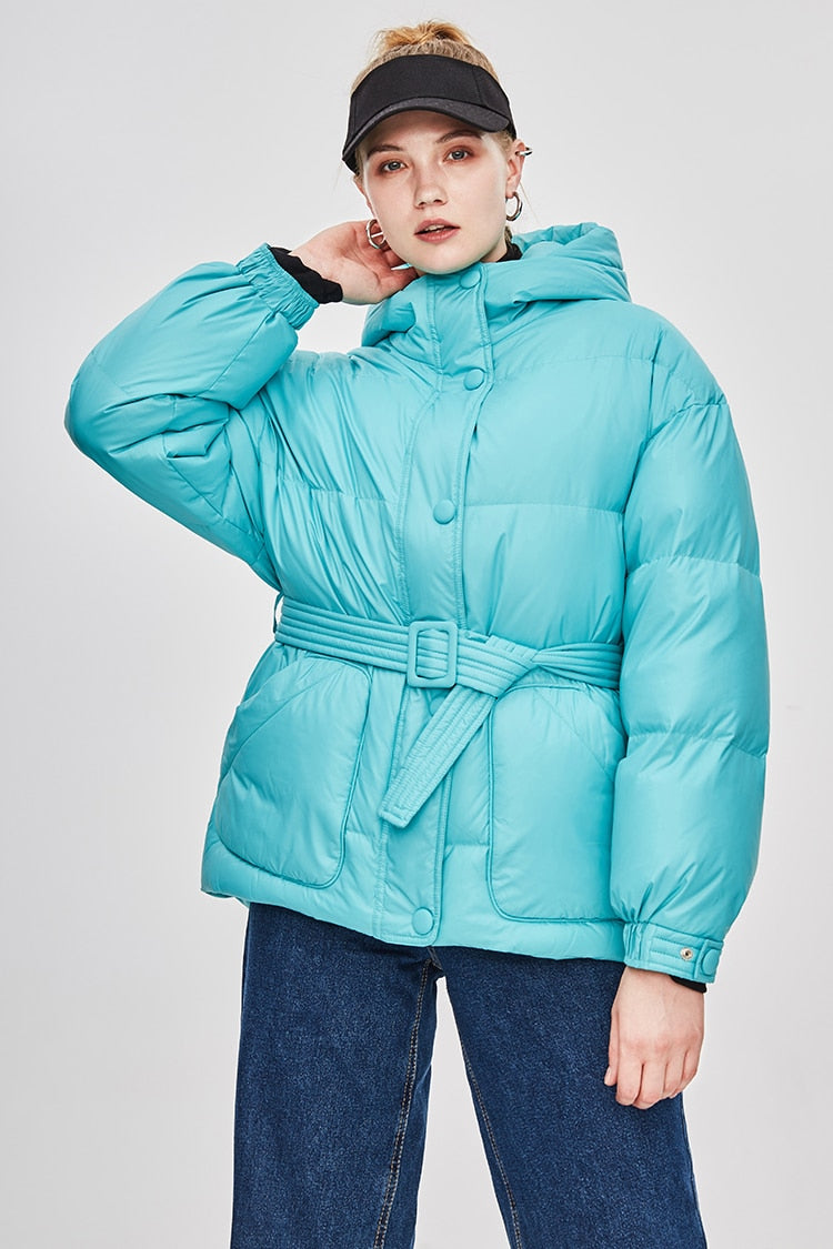 Drune | Damen-Steppjacke mit Gürtel "Street Chic"