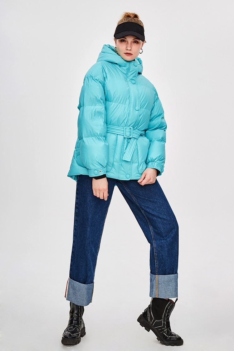 Drune | Damen-Steppjacke mit Gürtel "Street Chic"