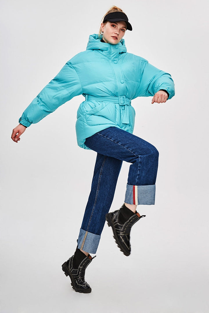 Drune | Damen-Steppjacke mit Gürtel "Street Chic"