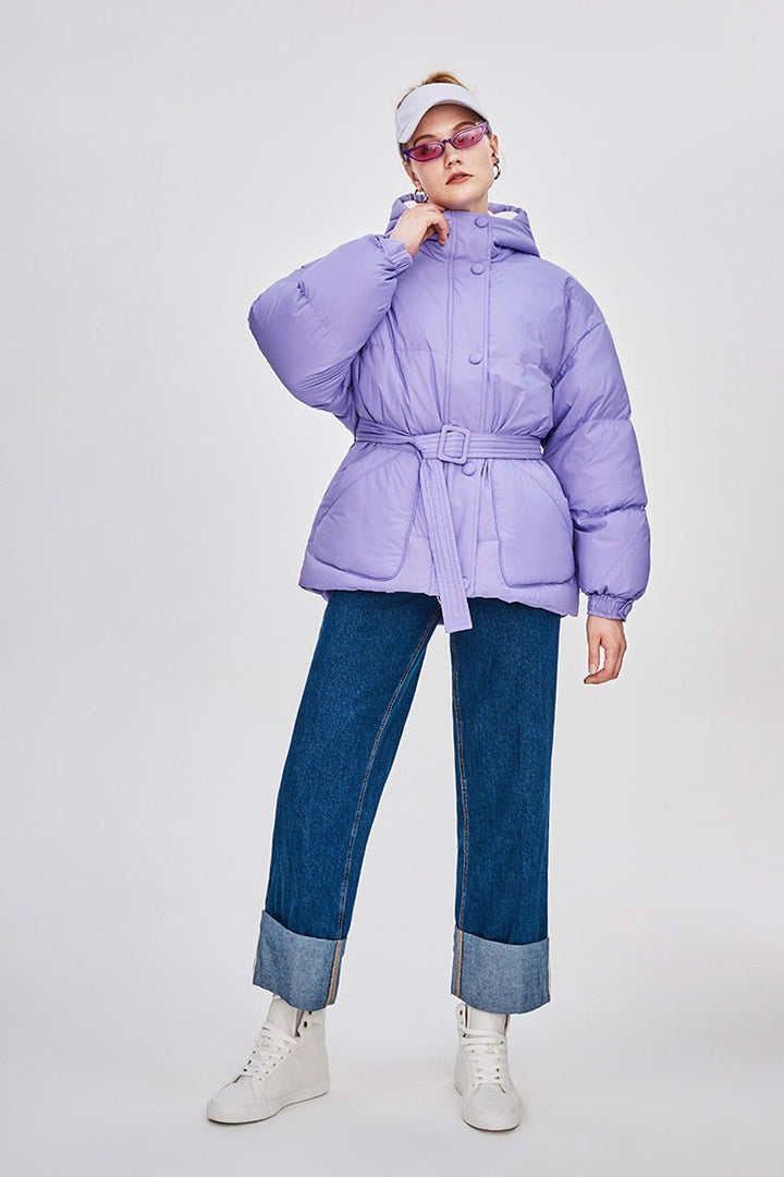 Drune | Damen-Steppjacke mit Gürtel "Street Chic"