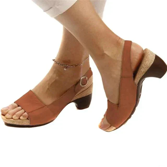 Strandsandalen mit Peep-Toe für Damen