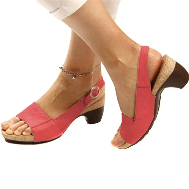 Strandsandalen mit Peep-Toe für Damen