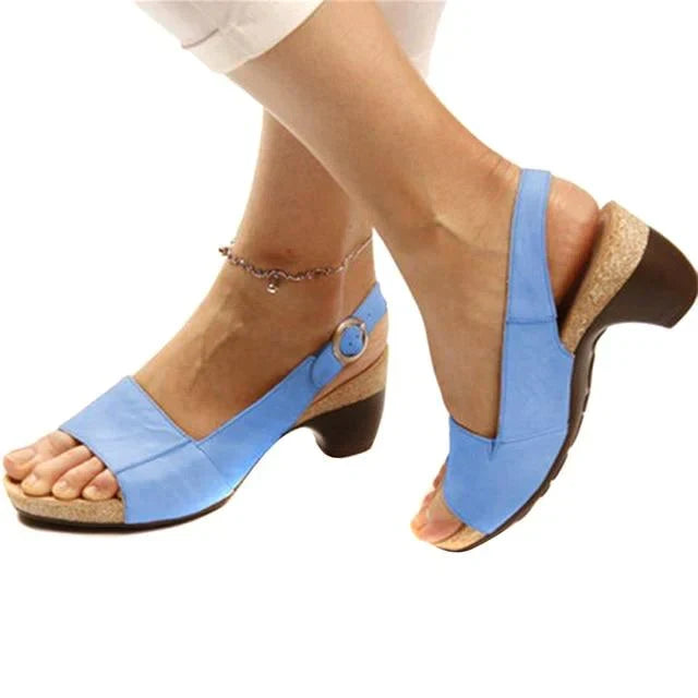 Strandsandalen mit Peep-Toe für Damen