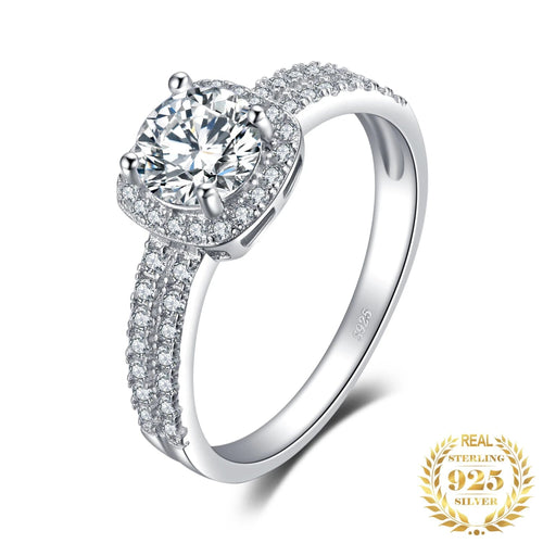 Drune | Klassische 925 Sterling Silber mit Zirkon Edelstein Ringe
