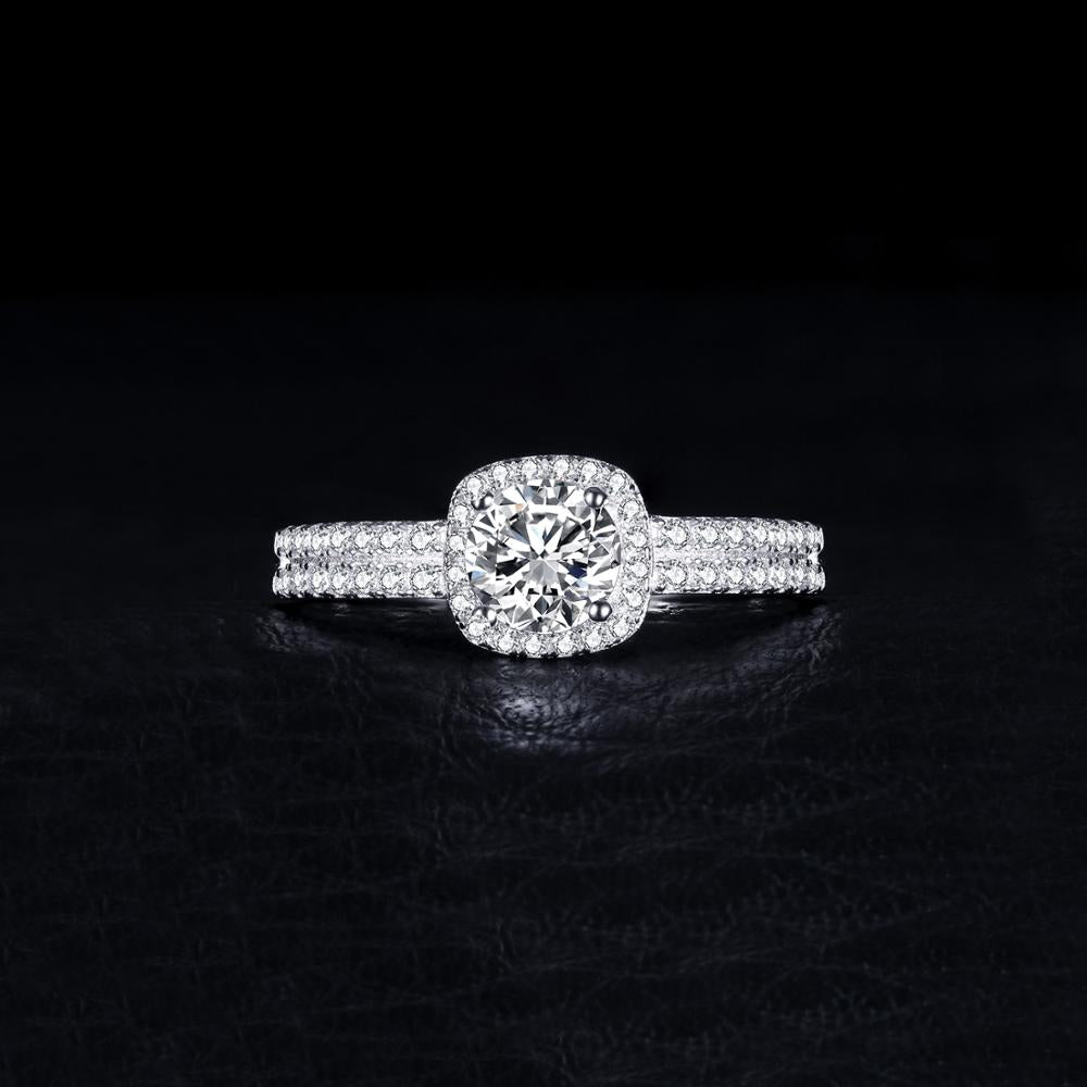 Drune | Klassische 925 Sterling Silber mit Zirkon Edelstein Ringe