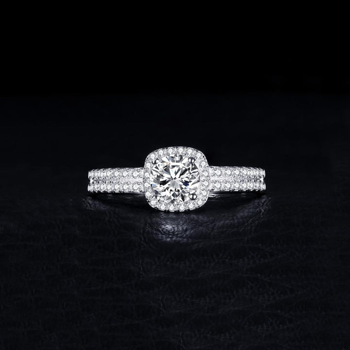 Drune | Klassische 925 Sterling Silber mit Zirkon Edelstein Ringe