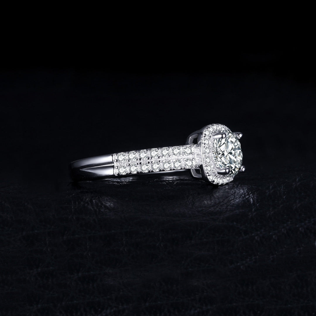 Drune | Klassische 925 Sterling Silber mit Zirkon Edelstein Ringe