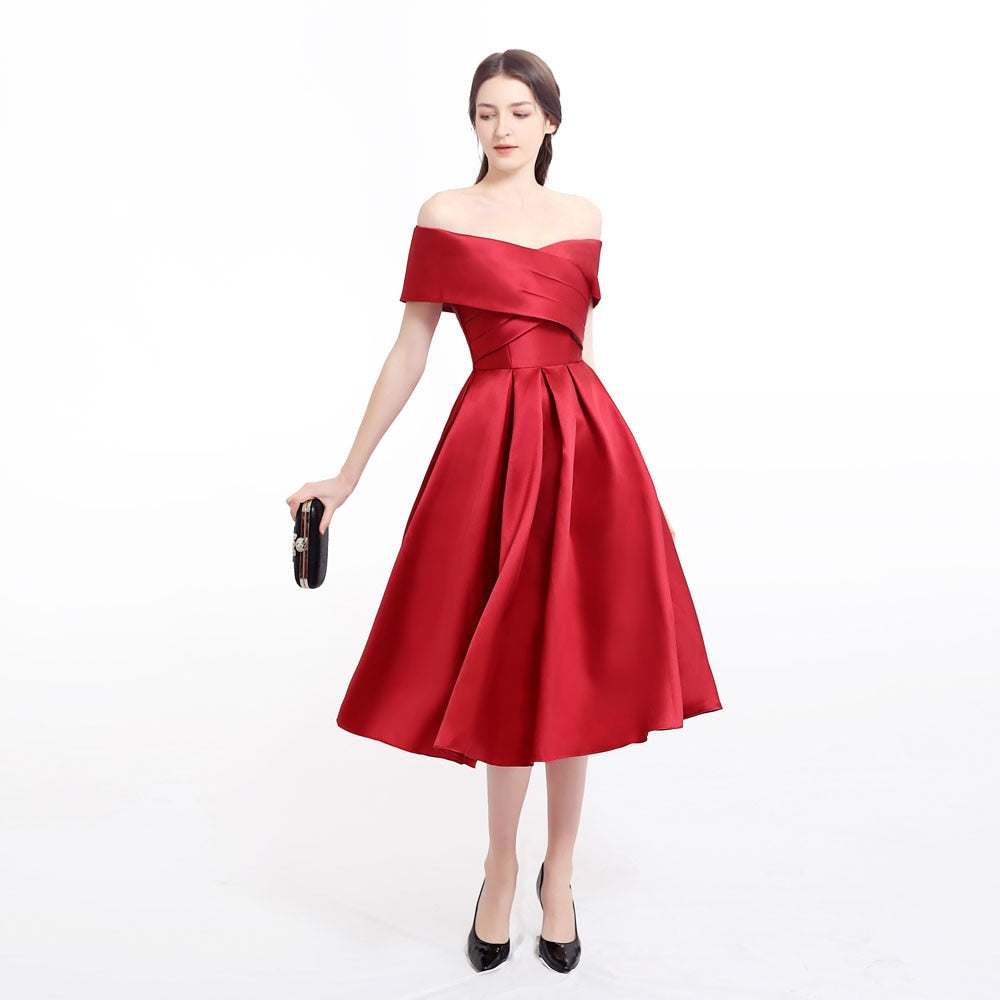 Drune | Satin Plissierte Kleid