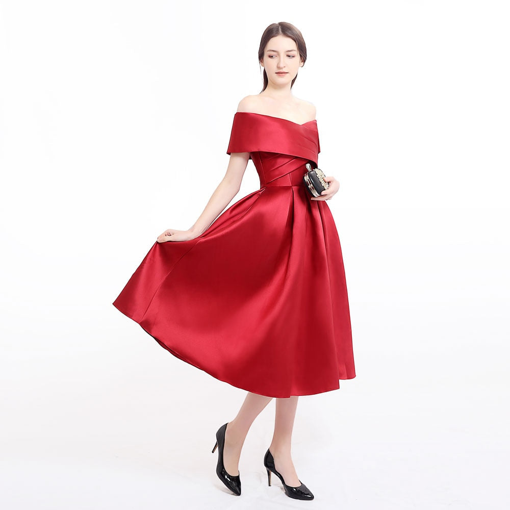 Drune | Satin Plissierte Kleid