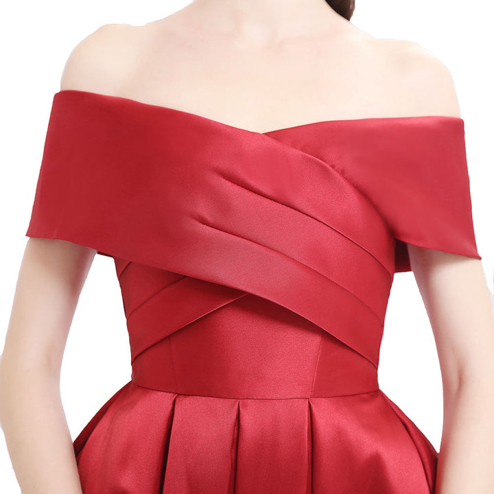 Drune | Satin Plissierte Kleid