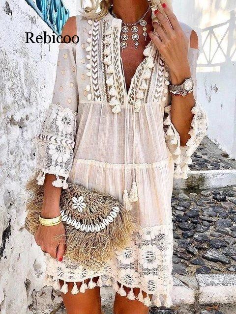 Drune | Boho Chic Spitzenkleid