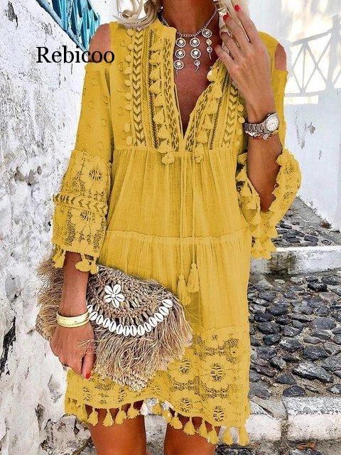 Drune | Boho Chic Spitzenkleid