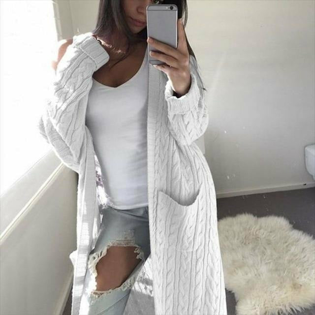 Drune | Warme Lange Strickjacke Für Gemütliche Tage