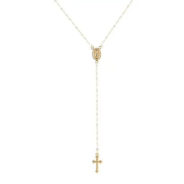 Drune | Elegante Rosenkranz Kette Für Damen