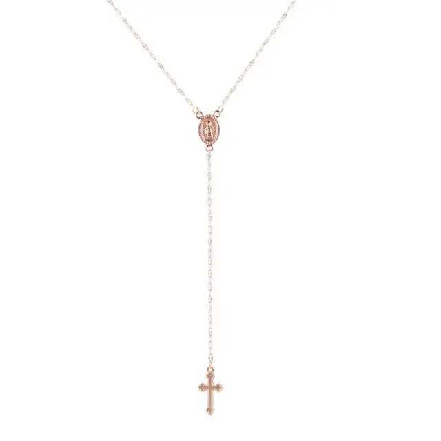 Drune | Elegante Rosenkranz Kette Für Damen
