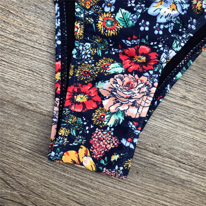 Drune | Bandeau Blumenmuster Bikini
