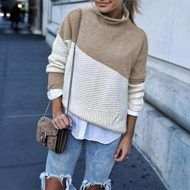 Drune | Lässiger Patchworkpullover