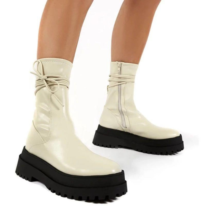 Lässige rutschfeste stiefel