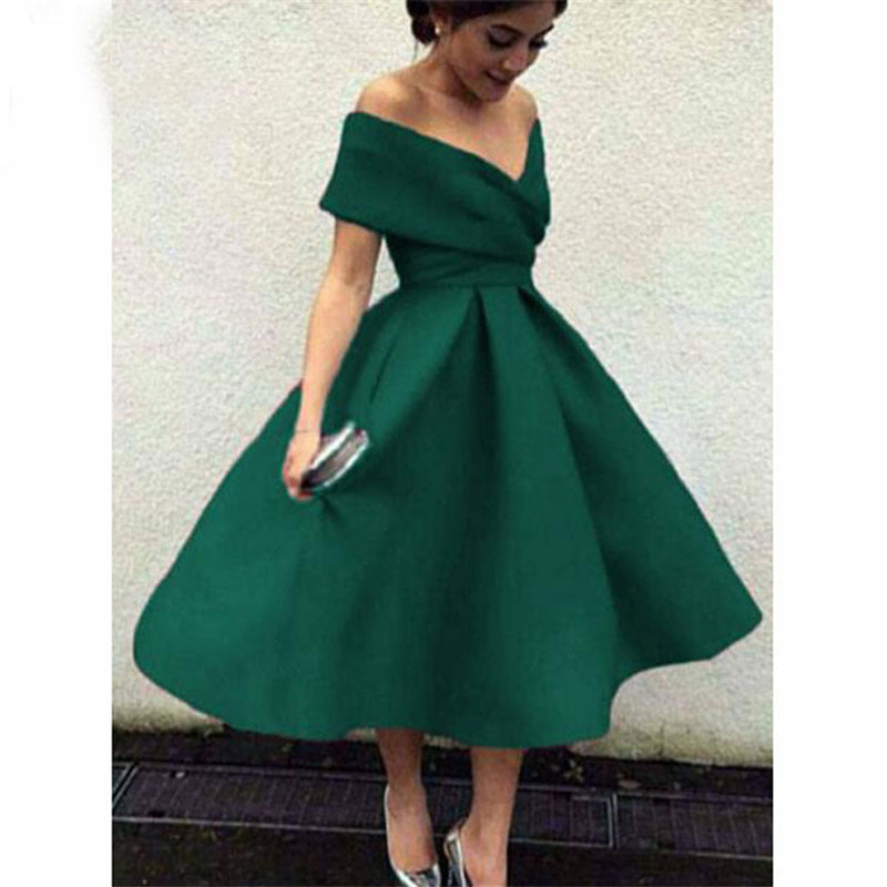 Drune | Satin Plissierte Kleid