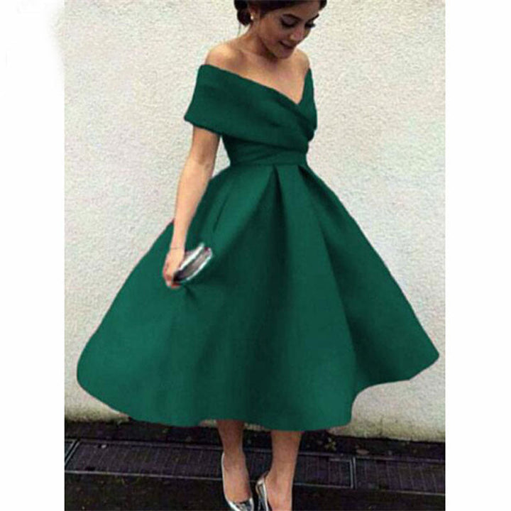 Drune | Satin Plissierte Kleid
