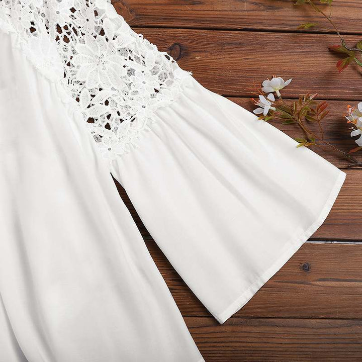 Drune | Elegante Bluse mit Spitzenstickerei