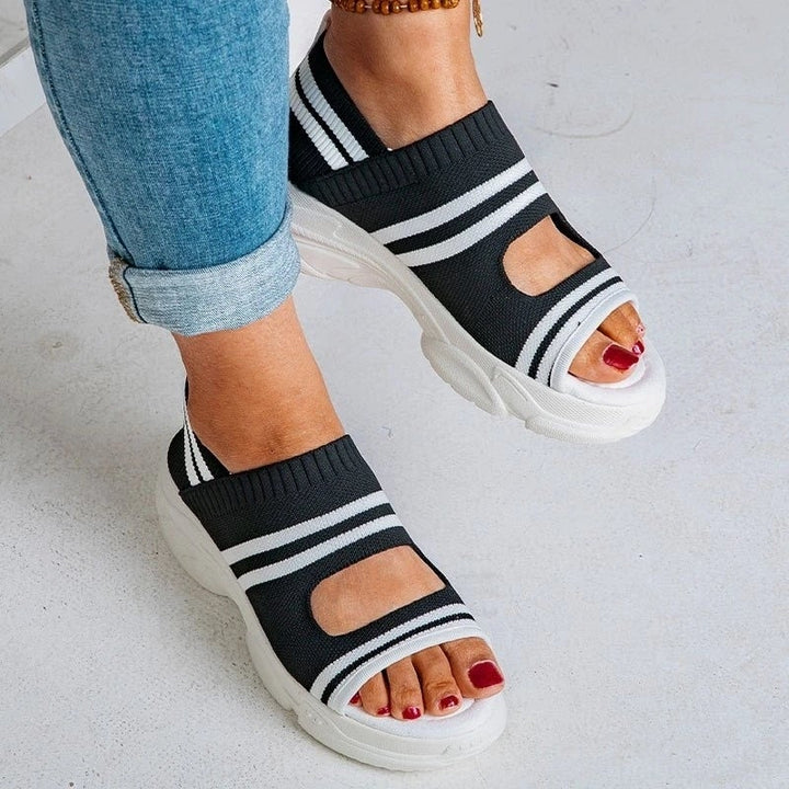 Drune | Plateausandalen aus Canvas