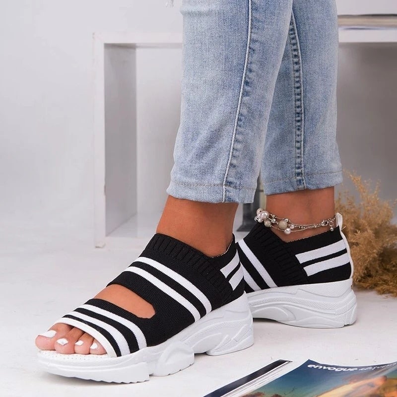 Drune | Plateausandalen aus Canvas