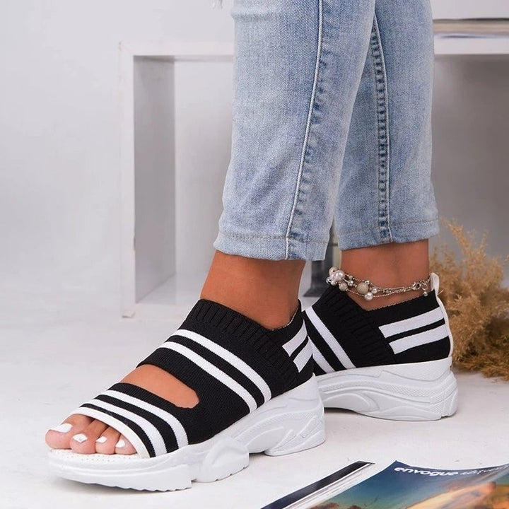 Drune | Plateausandalen aus Canvas