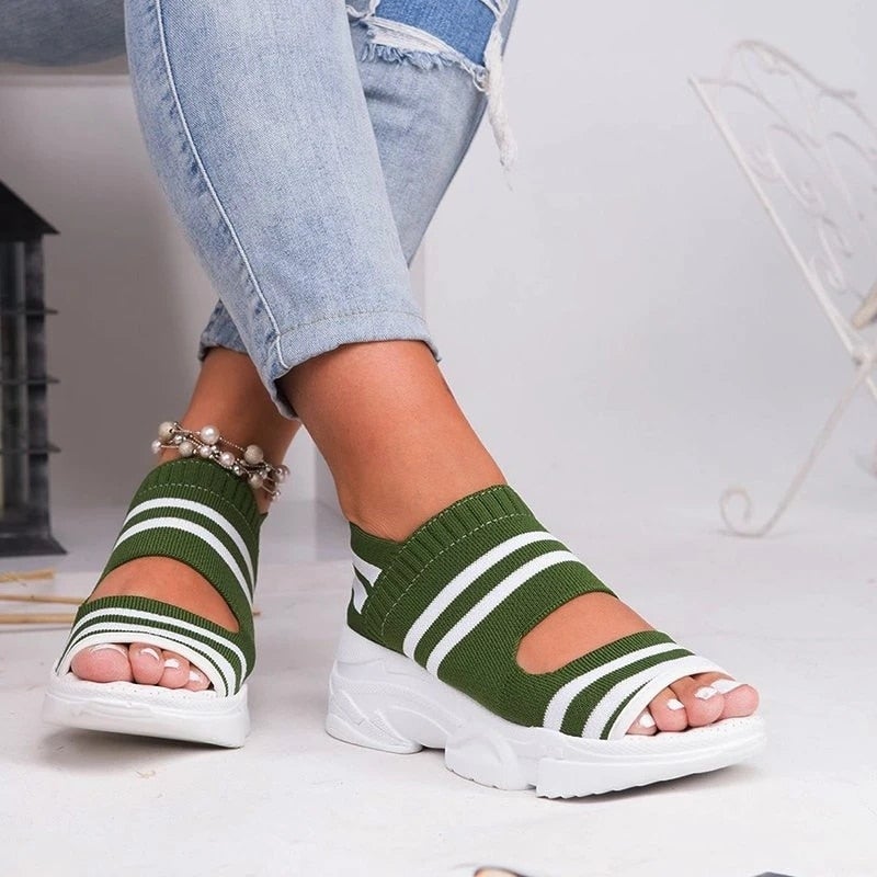 Drune | Plateausandalen aus Canvas