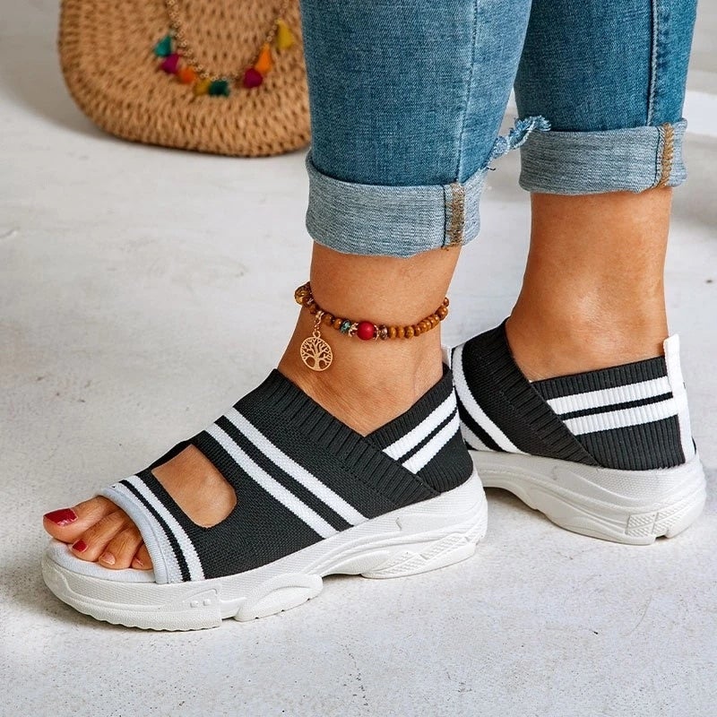 Drune | Plateausandalen aus Canvas