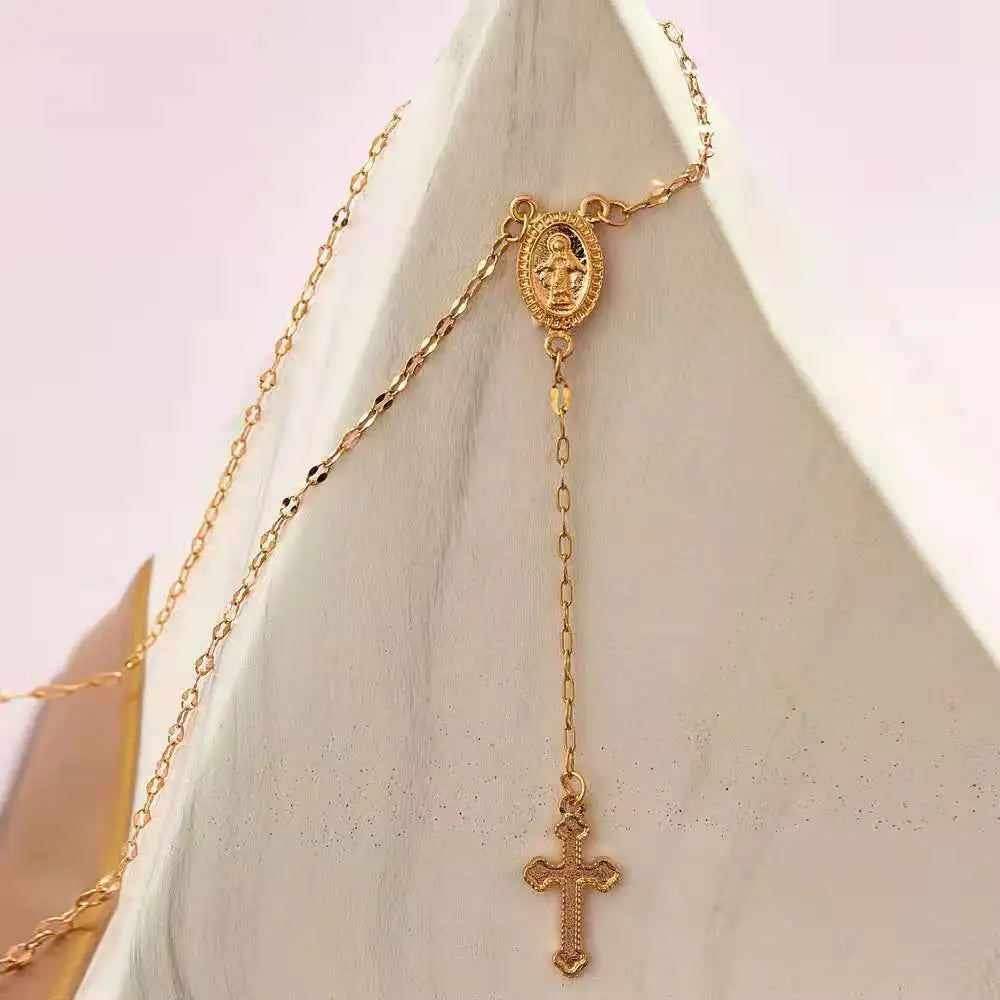 Drune | Elegante Rosenkranz Kette Für Damen