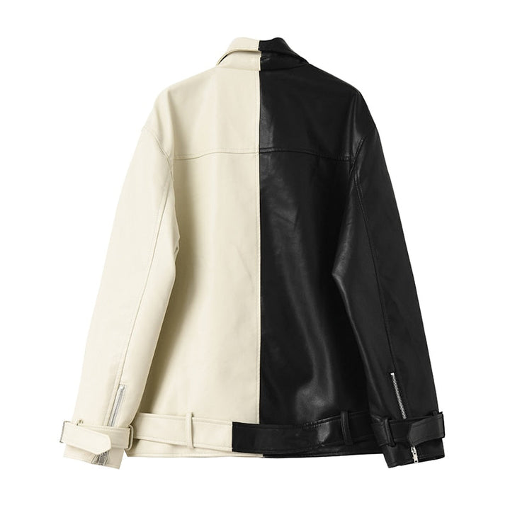 Drune | Zeitlose Lederjacke Mit Glattem Finish