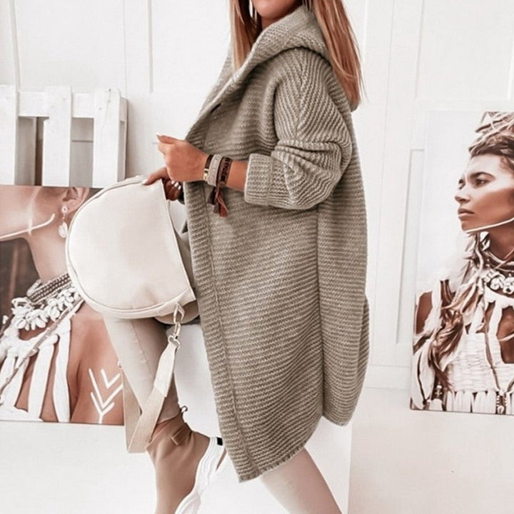 Drune | Modischer Cardigan-Mantel mit Kapuze