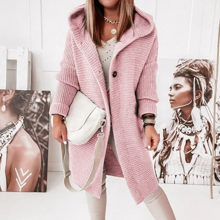 Drune | Modischer Cardigan-Mantel mit Kapuze