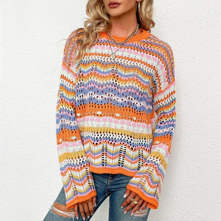 Drune | Buntgestreifter Strickpullover