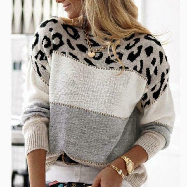 Drune | Pulli mit Leopardenmuster