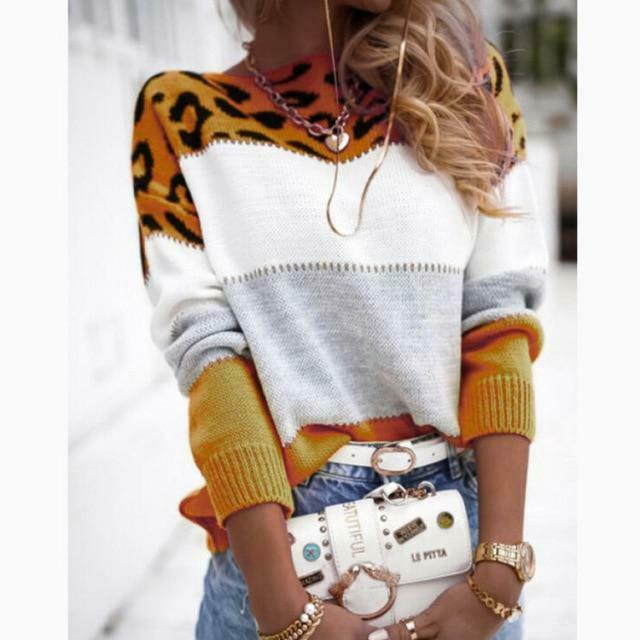 Drune | Pulli mit Leopardenmuster
